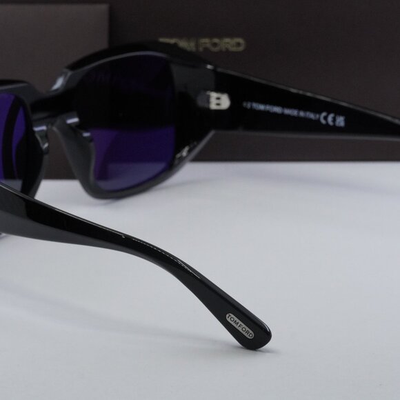 Tom Ford Ryder-02 FT1035-N 01A Square Sunglasses - Black/Smoke